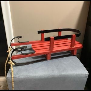 COPY - Red wood sleigh